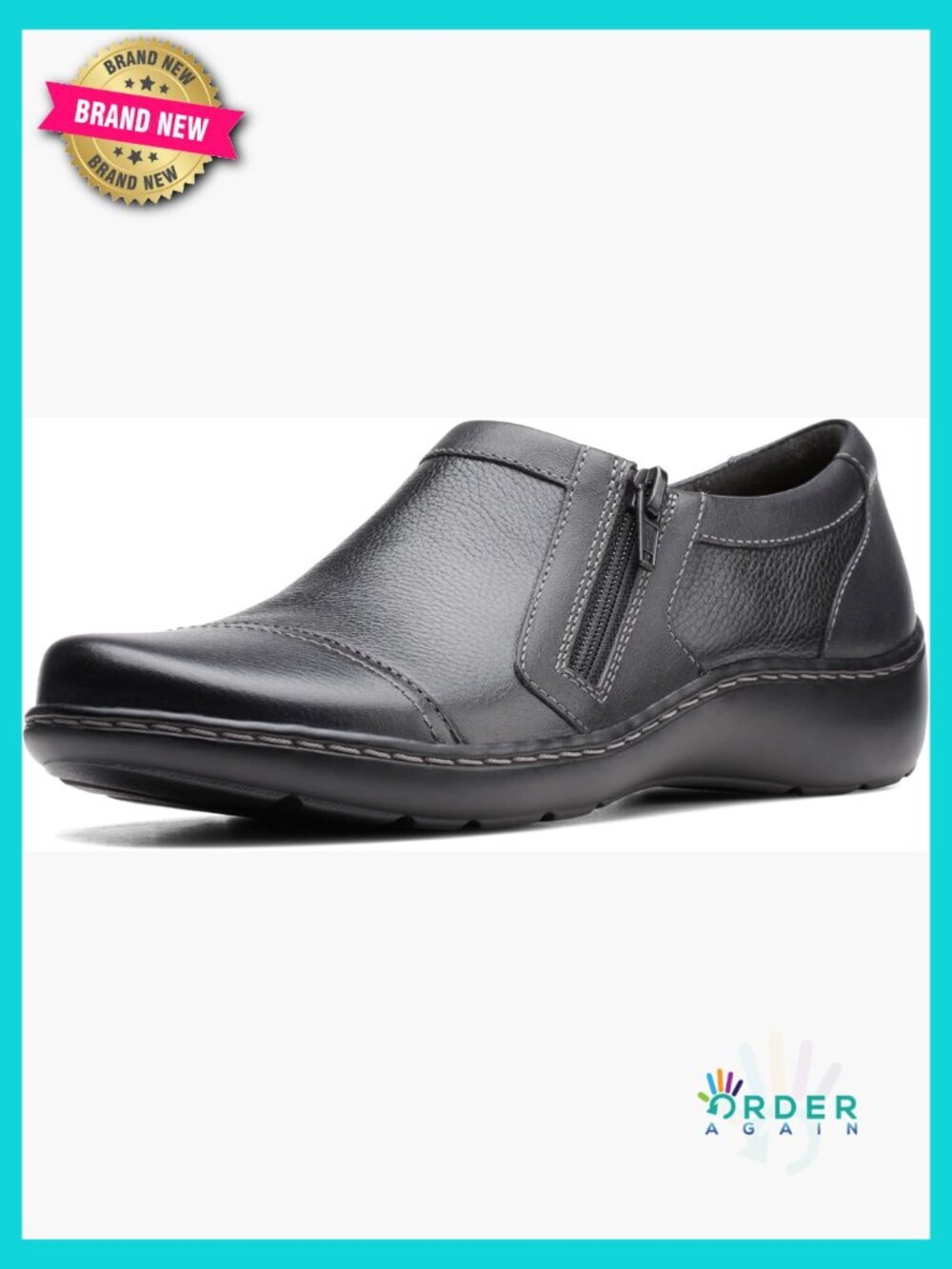 Classic Leather Loafers with Cushioned Comfort Flat Mary Jane Style